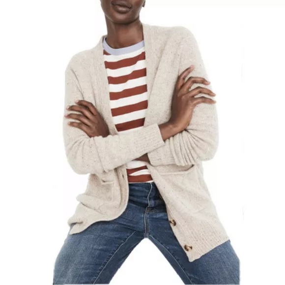 Madewell Sweaters - Madewell Coffee Shop 100% Wool Knit Cardigan, S.